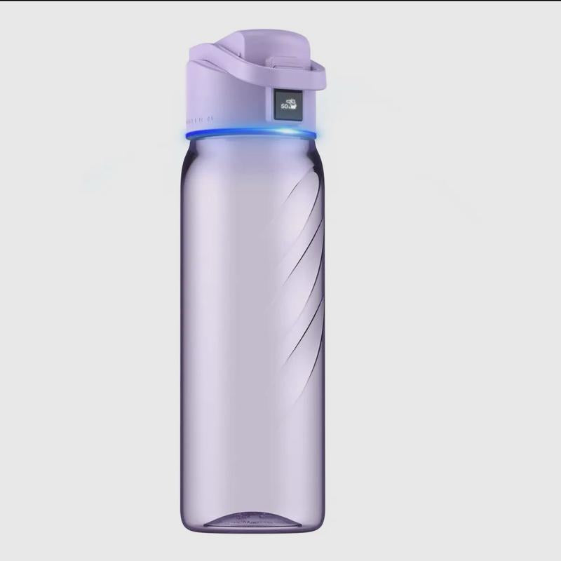 Water Boost Lite Smart Water Bottle - Portable Blue Tumbler with App Integration for Apple Health Fitbit & Apple Watch Real Time Hydration Tracking