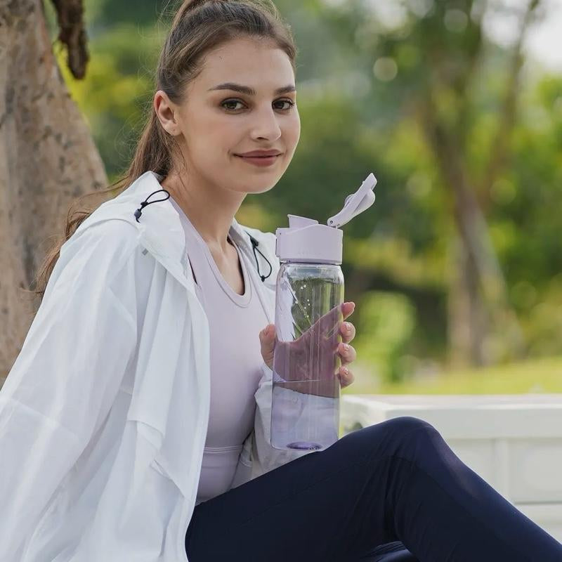 Water Boost Lite Smart Water Bottle - Portable Blue Tumbler with App Integration for Apple Health Fitbit & Apple Watch Real Time Hydration Tracking